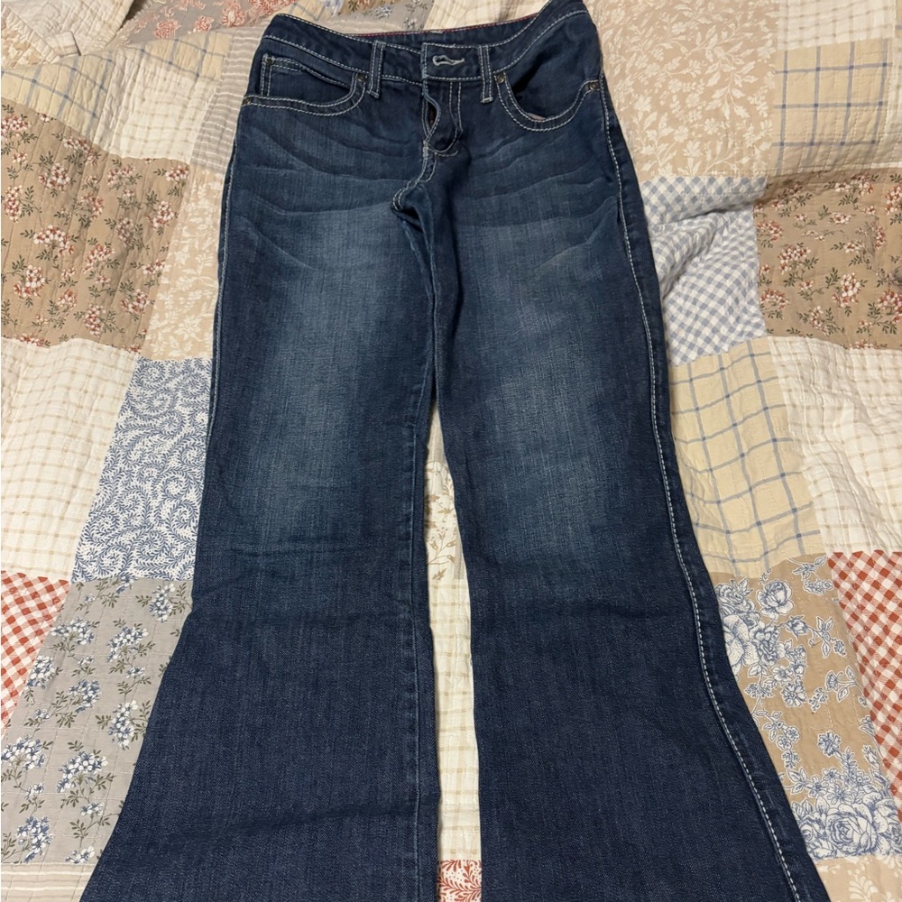 Rock and Roll 47 jeans, girls size 14 slim. (Not sure of correct name)